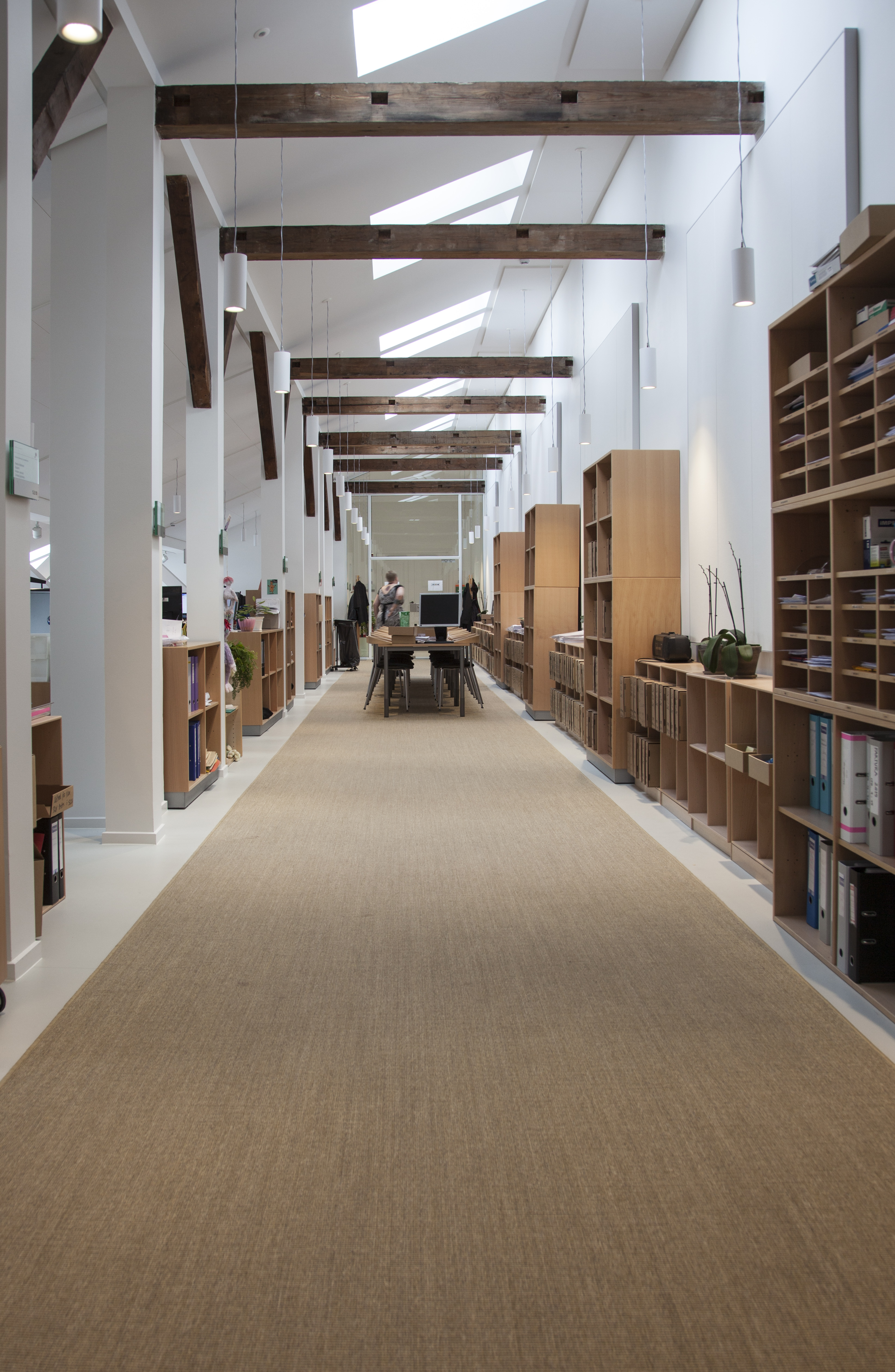 Fraster sisal løber på kontor