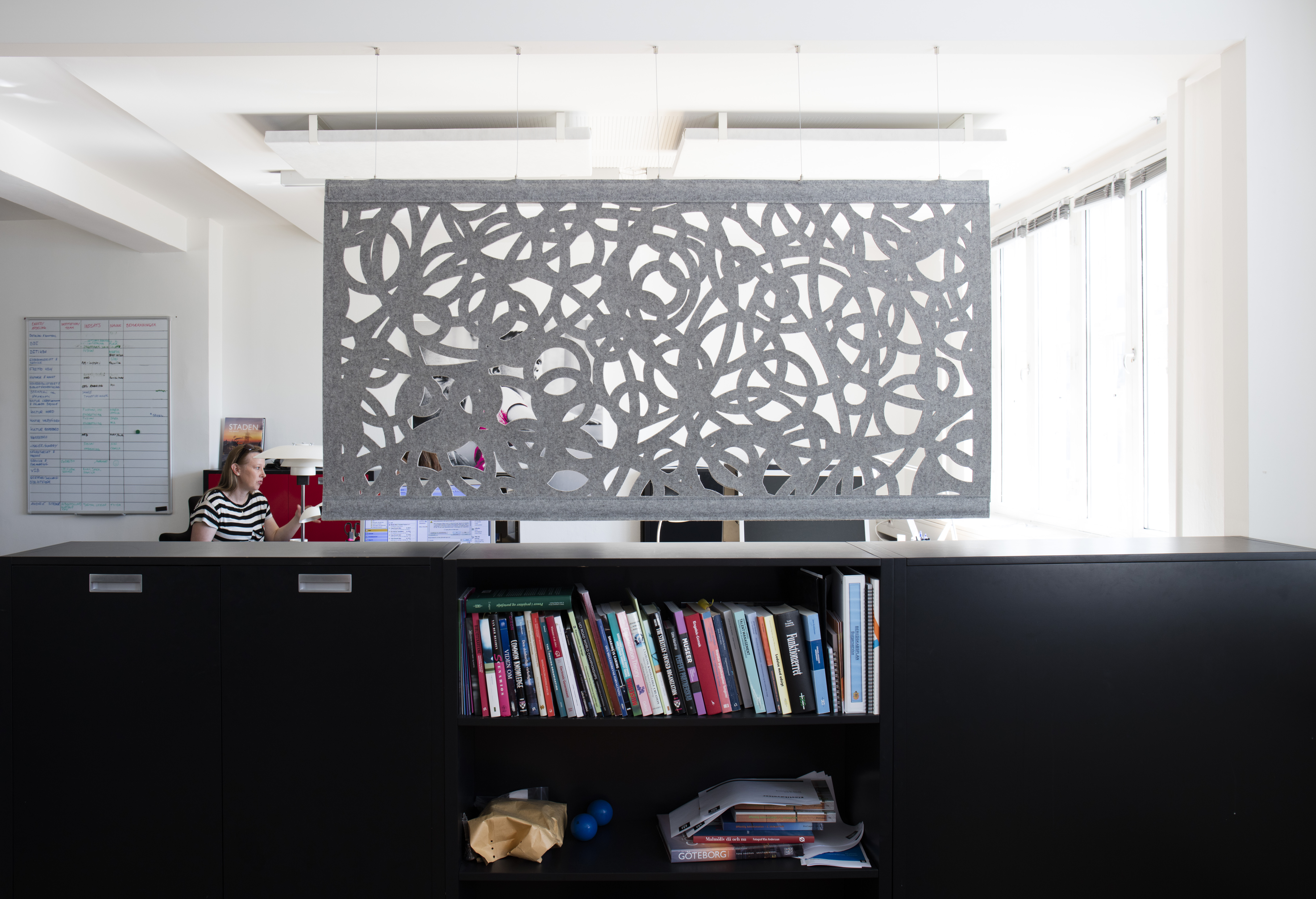 CoverSingle rumafskærmning i filt ophængt med wire (3)