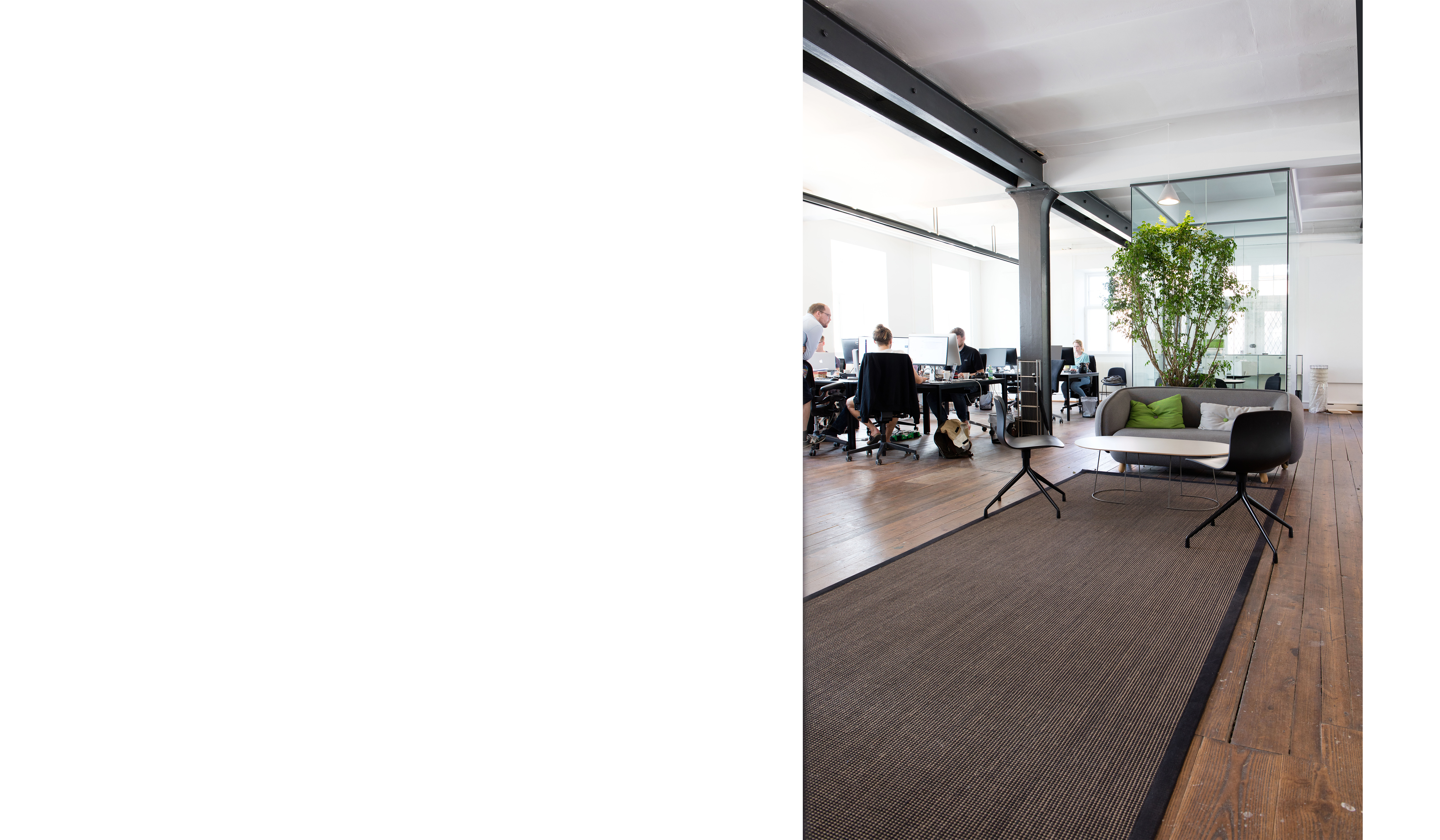 Rainmarks Loft-afpassede tæpper i sisal med kantebånd