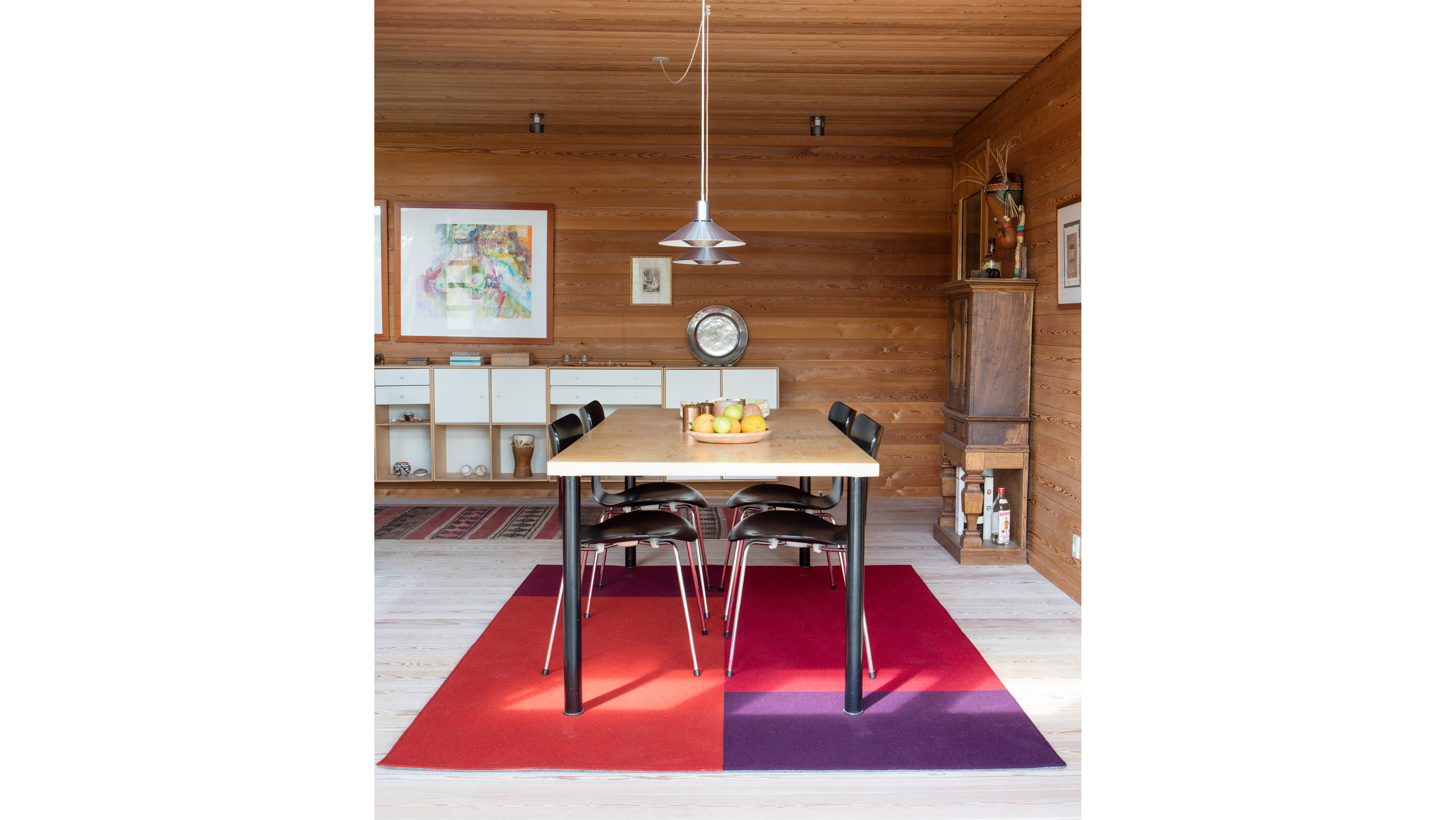 Filt tæppe, design Up and down (1)