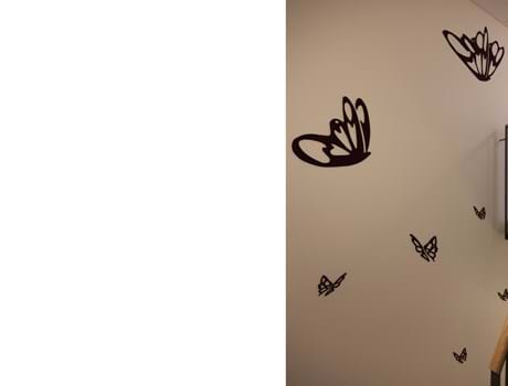 Ok plejehjem, udsmykning med sommerfugl i fraster filt