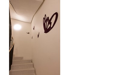 Ok plejehjem, udsmykning med sommerfugl i fraster filt (1)