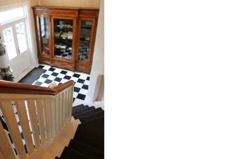 Niels Bugges hotel trappe ned-a, sisal løber