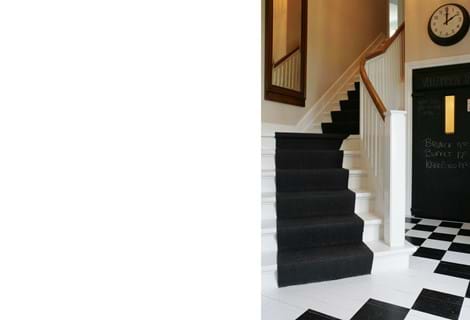 Niels Bugges hotel trappe-a, sisal løber