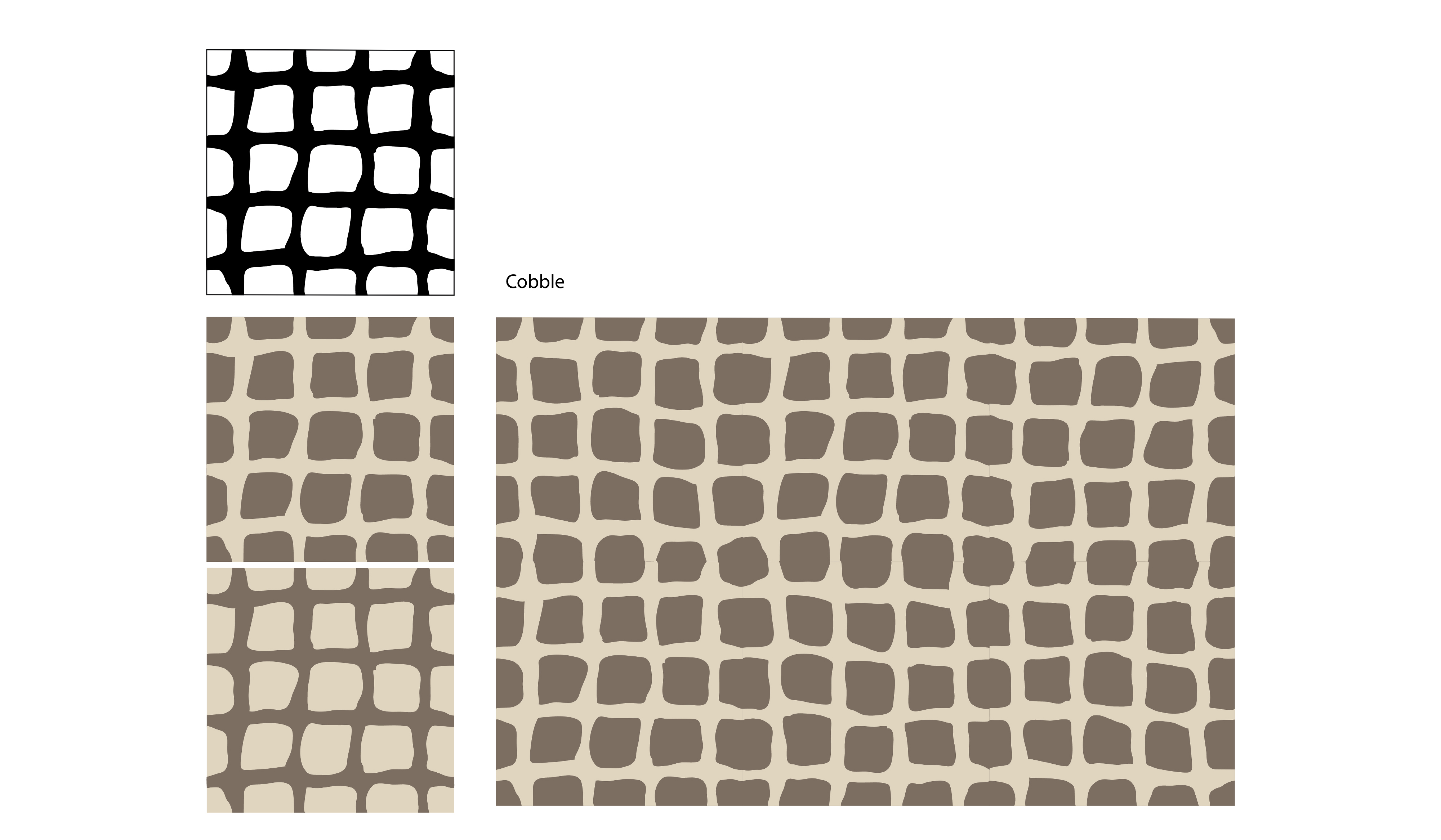Filtmønster cobble