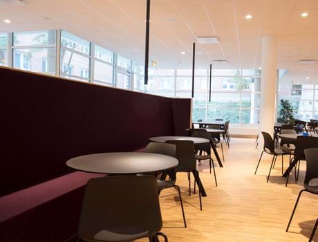 Filt opklæbet på væg i møderum hos TDC (17)