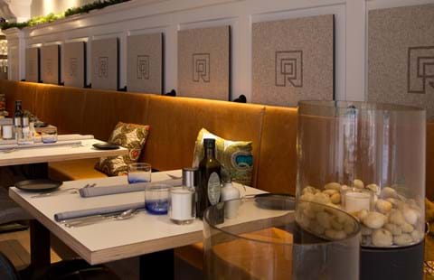 TwisterPlus akustikpanel med filt på Restaurant de Rozzario (1)