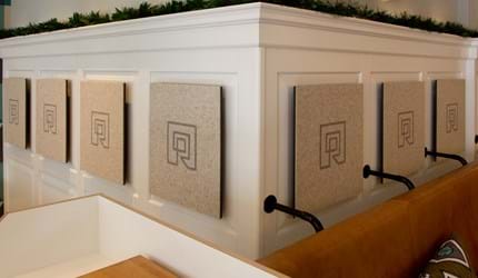 TwisterPlus akustikpanel med filt på Restaurant de Rozzario (2)