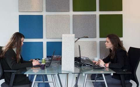 TwisterPlus akustikpaneler med filt på kontor (1)