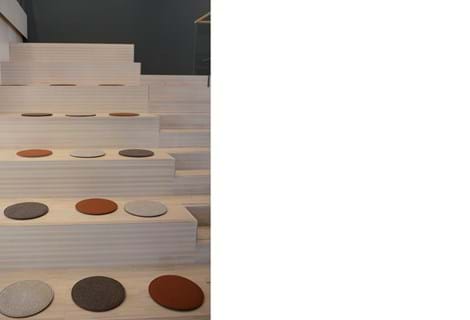 filtpuder på trappe