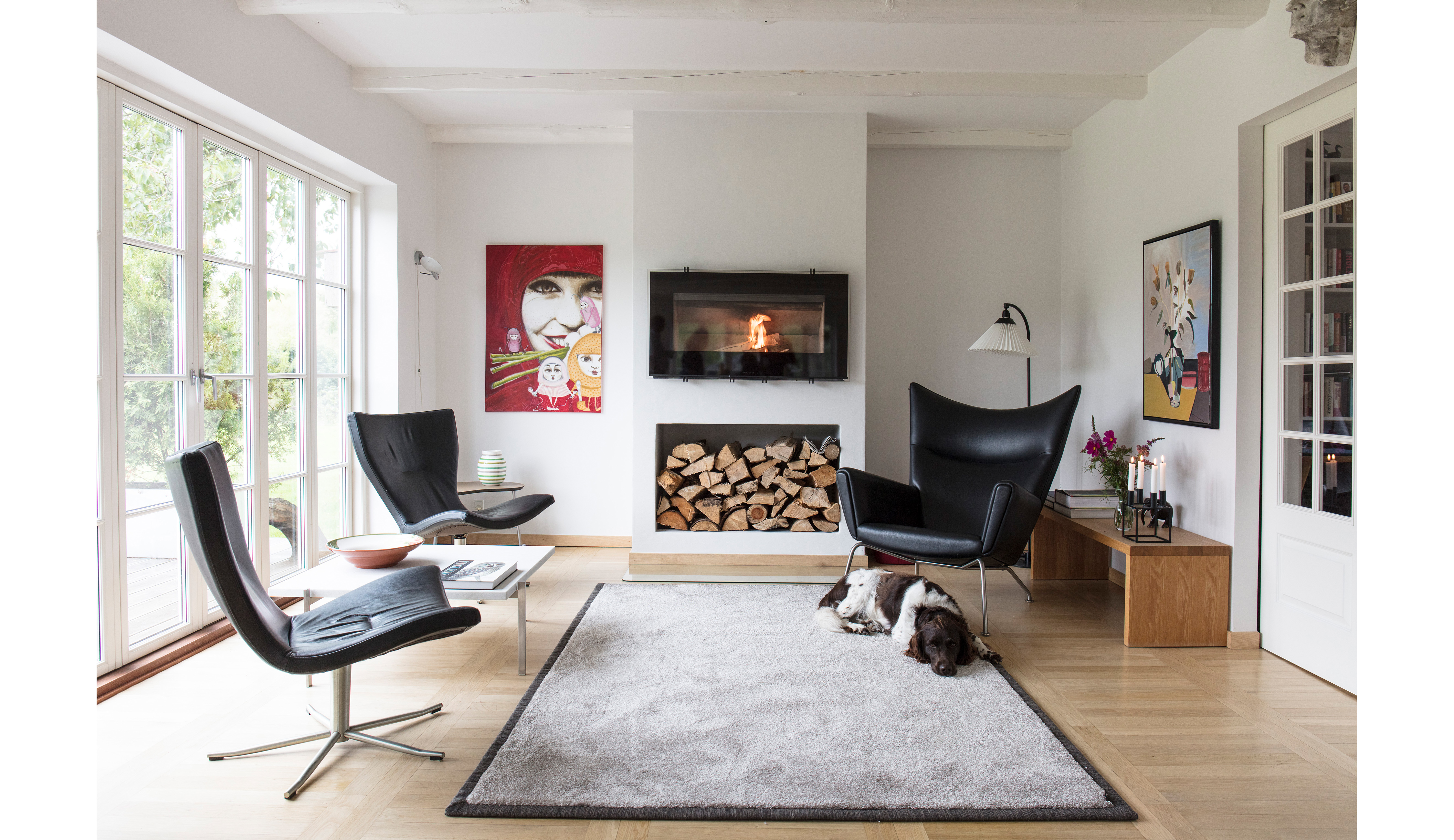 Afpasset tæppe Taurus i stue