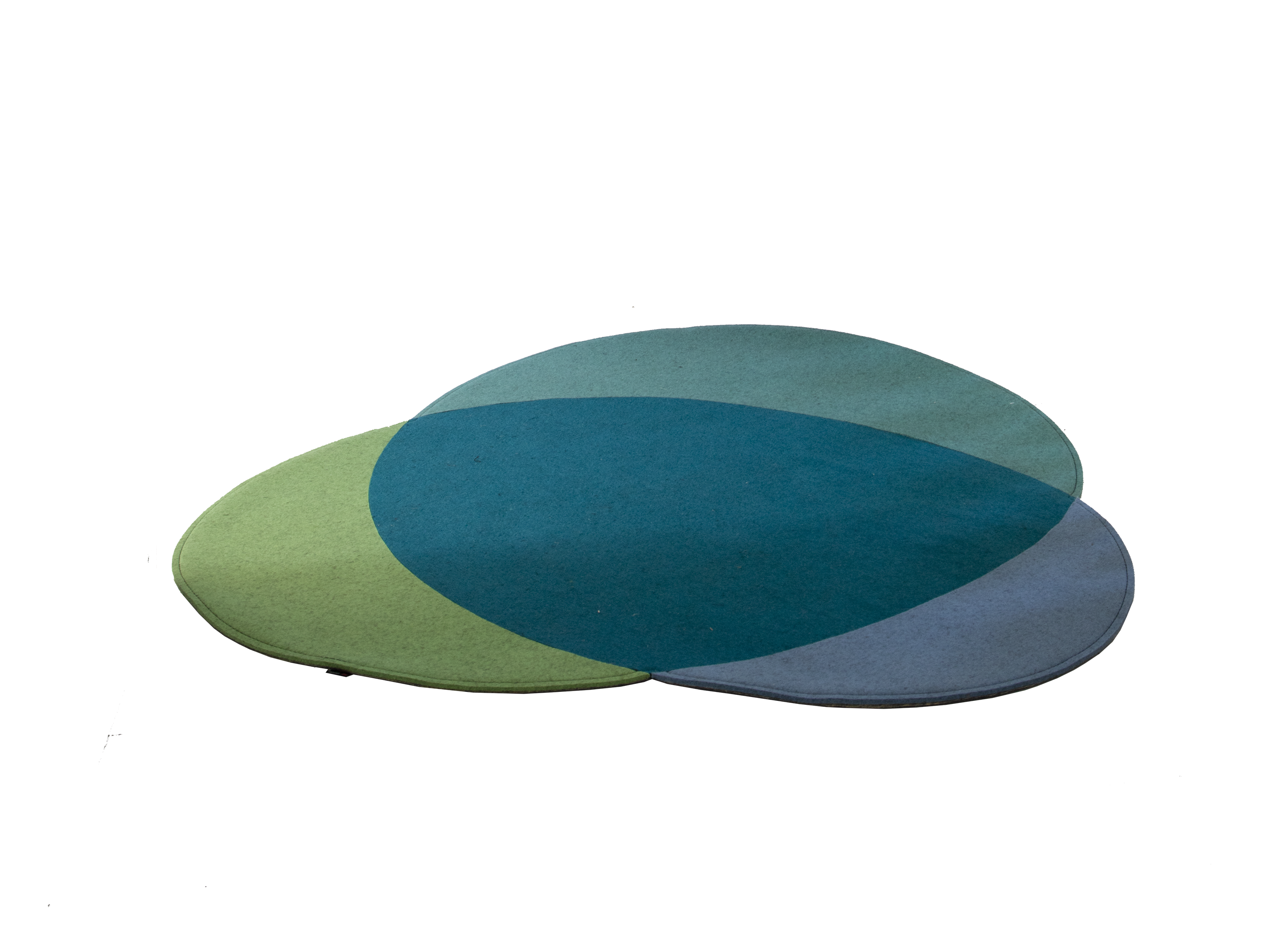 Filt tæppe, design Eclipse 130x130 cm