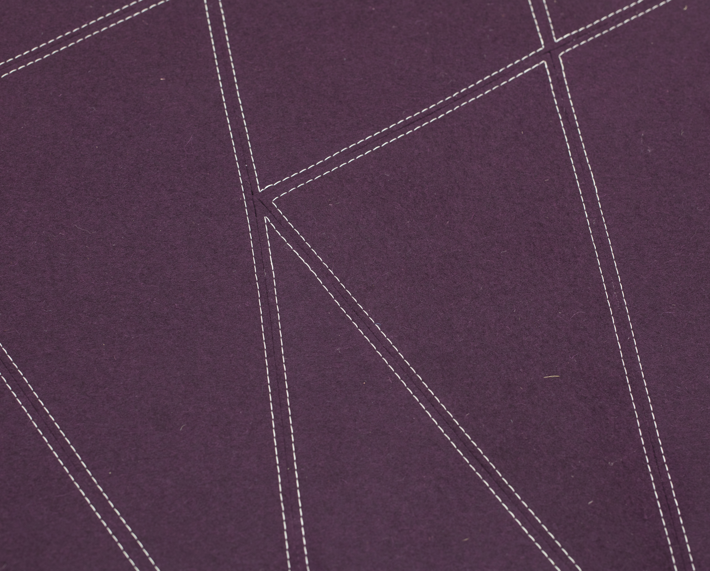 Filttæppe med stikning detalje