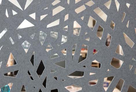 Økonomi og indenrigsministeriet, CoverSingle, fraster, filt, cover, rumafskærmning, roomdivider, akustik, uld filt, inspiration, design, indretning, afskærmning, filt på glas,