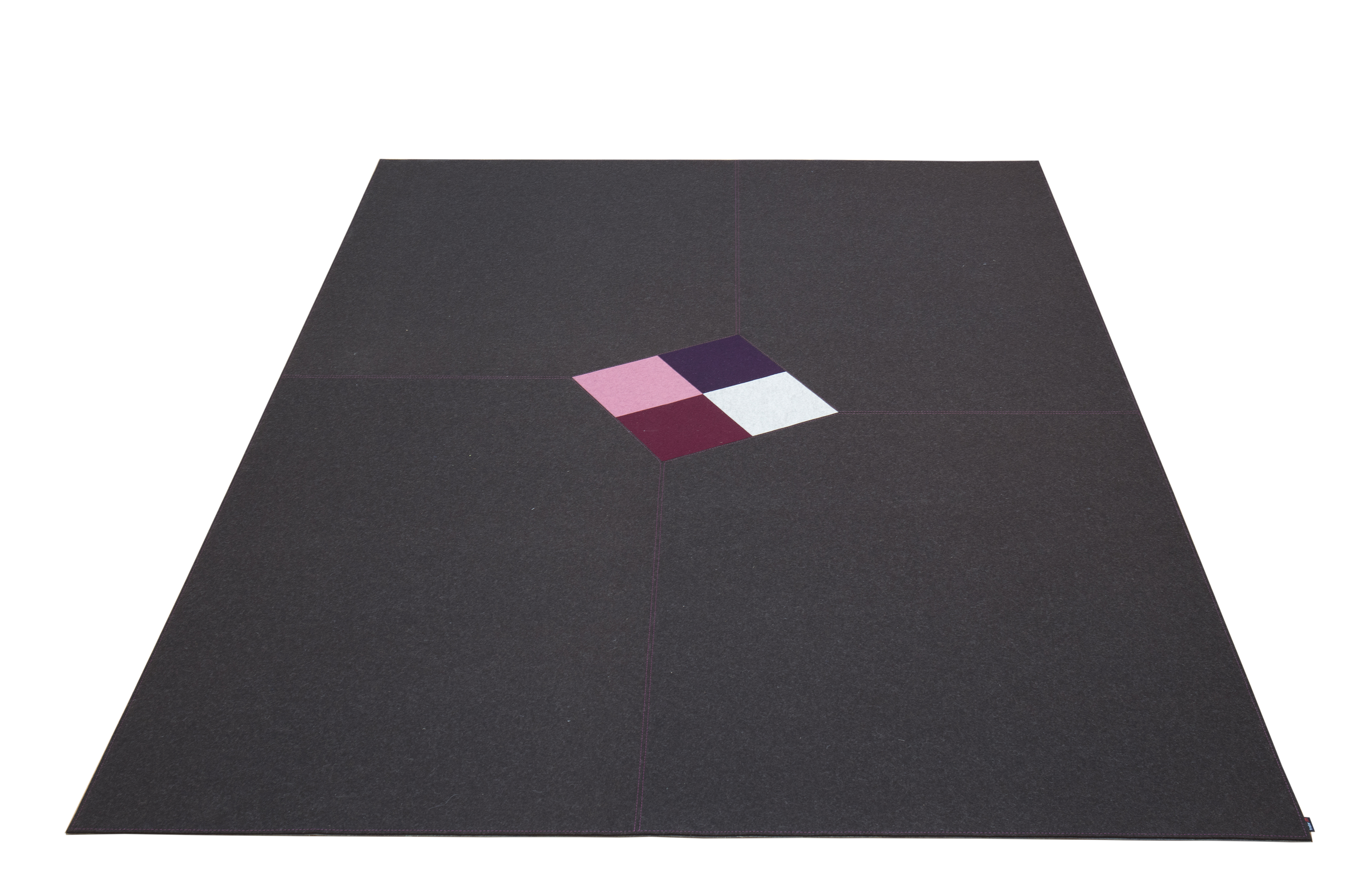 Filttæppe design Cubic,