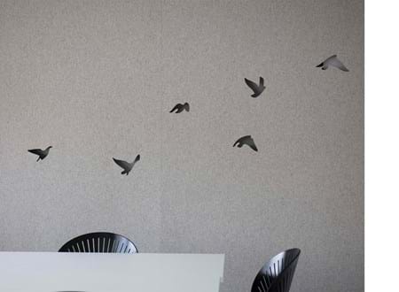 Filt gardin med fugle udskæringer på kontor (4)