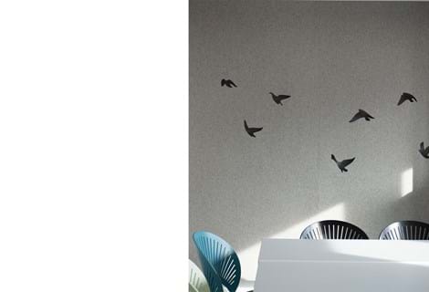 Filt gardin med fugle udskæringer på kontor (5)