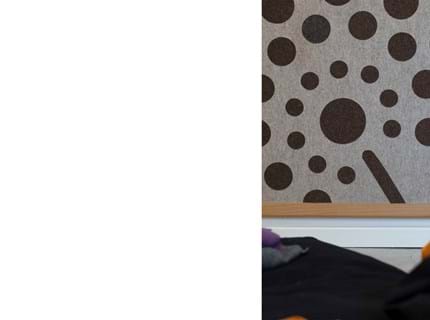 PinDot design tavle i filt på stress klinik (5)