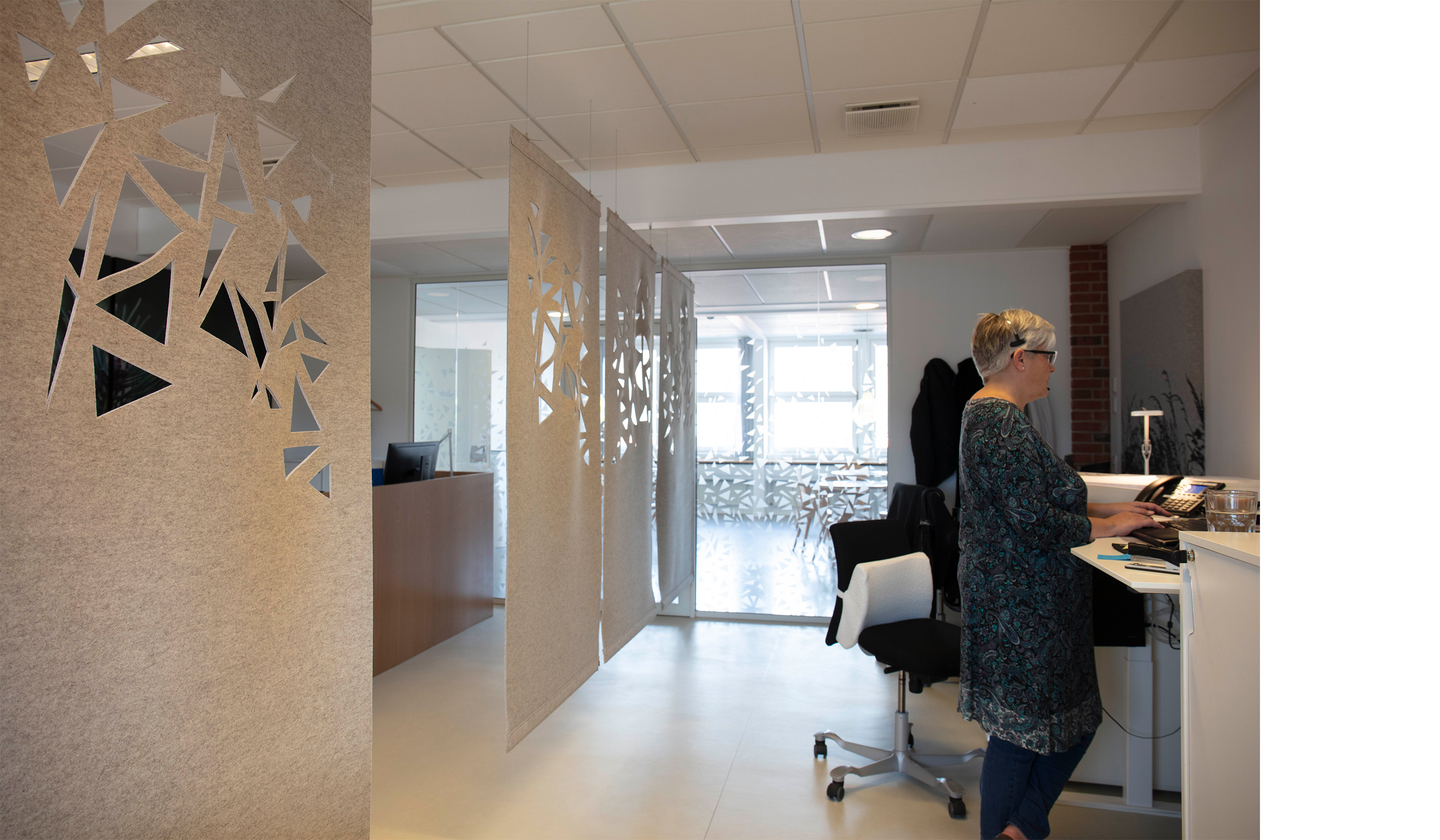 Covers rumdeler i filt, Nørrebro sundhedshus (1)