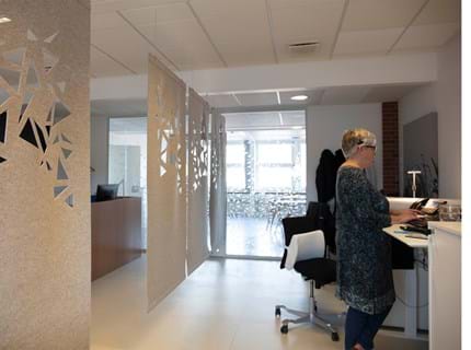 Covers rumdeler i filt, Nørrebro sundhedshus (1)