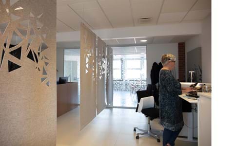 Covers rumdeler i filt, Nørrebro sundhedshus (1)