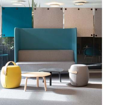 CoverSingle rumafskærmning i filt ophængt med wire (1)