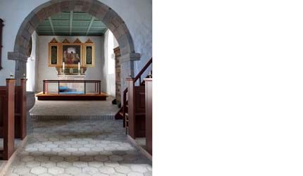 Kunstnerisk altertæppe i filt skallerup kirke (2)