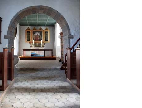 Kunstnerisk altertæppe i filt skallerup kirke (2)