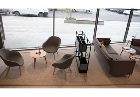 Afpasset sisal tæppe kvalitet Almadi i lounge