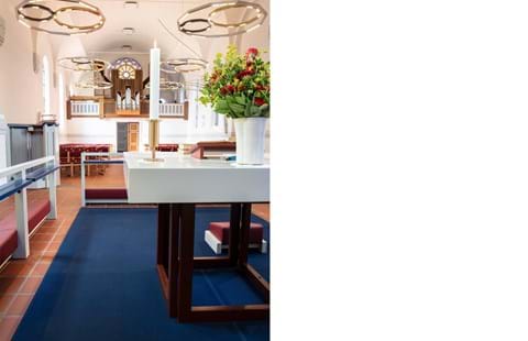 kirketæppe, altertæppe, filttæppe, filt, rug