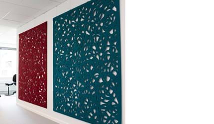 lydæmpning med Cover i filt med udskæringer