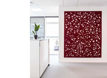 lydæmpning med Cover i filt med udskæringer