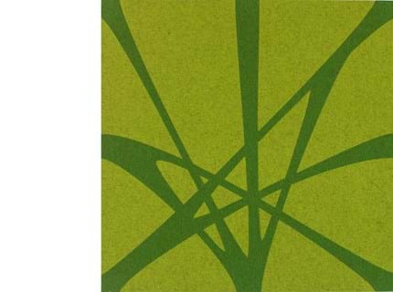 TwisterPlus akustikpanel i grøn filt på væg