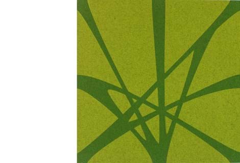 TwisterPlus akustikpanel i grøn filt på væg