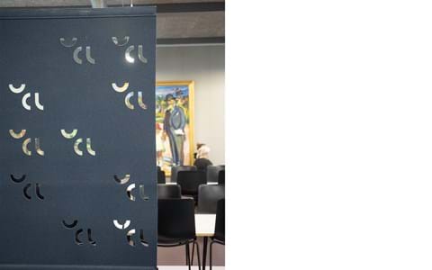 filt, Fraster filt, arbejdsro, rumdeling, skærmvæg, acoustic, roomdivider, felt.