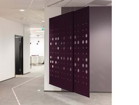 CoverSingle, rumdeler i filt, uldfilt, Roomdivider in felt,