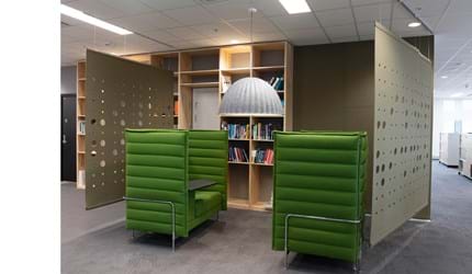 CoverSingle, rumdeler i filt, uldfilt, Roomdivider in felt,