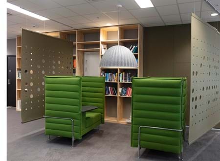 CoverSingle, rumdeler i filt, uldfilt, Roomdivider in felt,