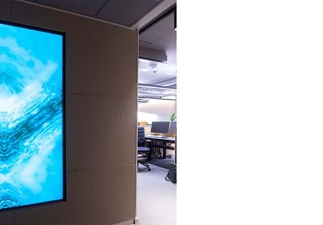 6, Fraster filt opklæbet på væg