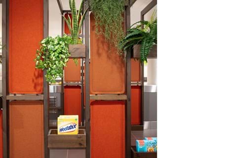 4, Portalen Lillestrøm, filt dekoration