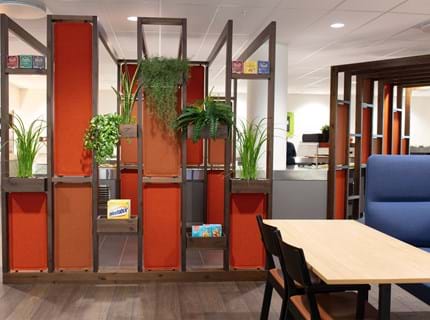 5, Portalen Lillestrøm, filt dekoration.