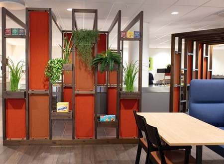 5, Portalen Lillestrøm, filt dekoration.