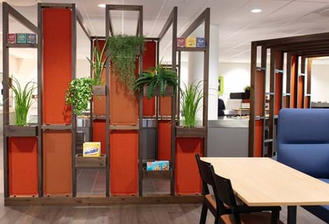 5, Portalen Lillestrøm, filt dekoration.