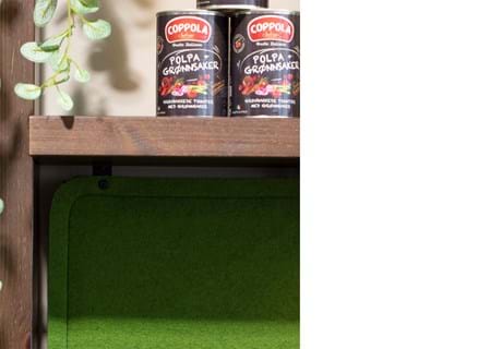 6, Portalen Lillestrøm, filt dekoration.