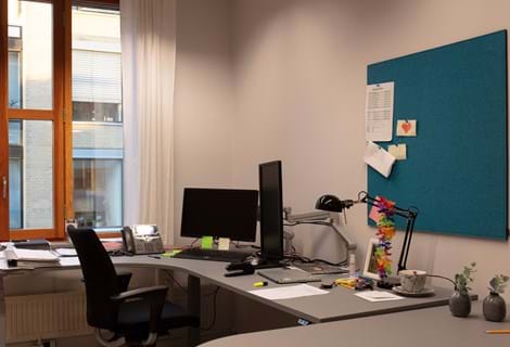 Opslagstavle med filt, TInghuset i Oslo (2)