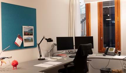 Opslagstavle med filt, TInghuset i Oslo (3)