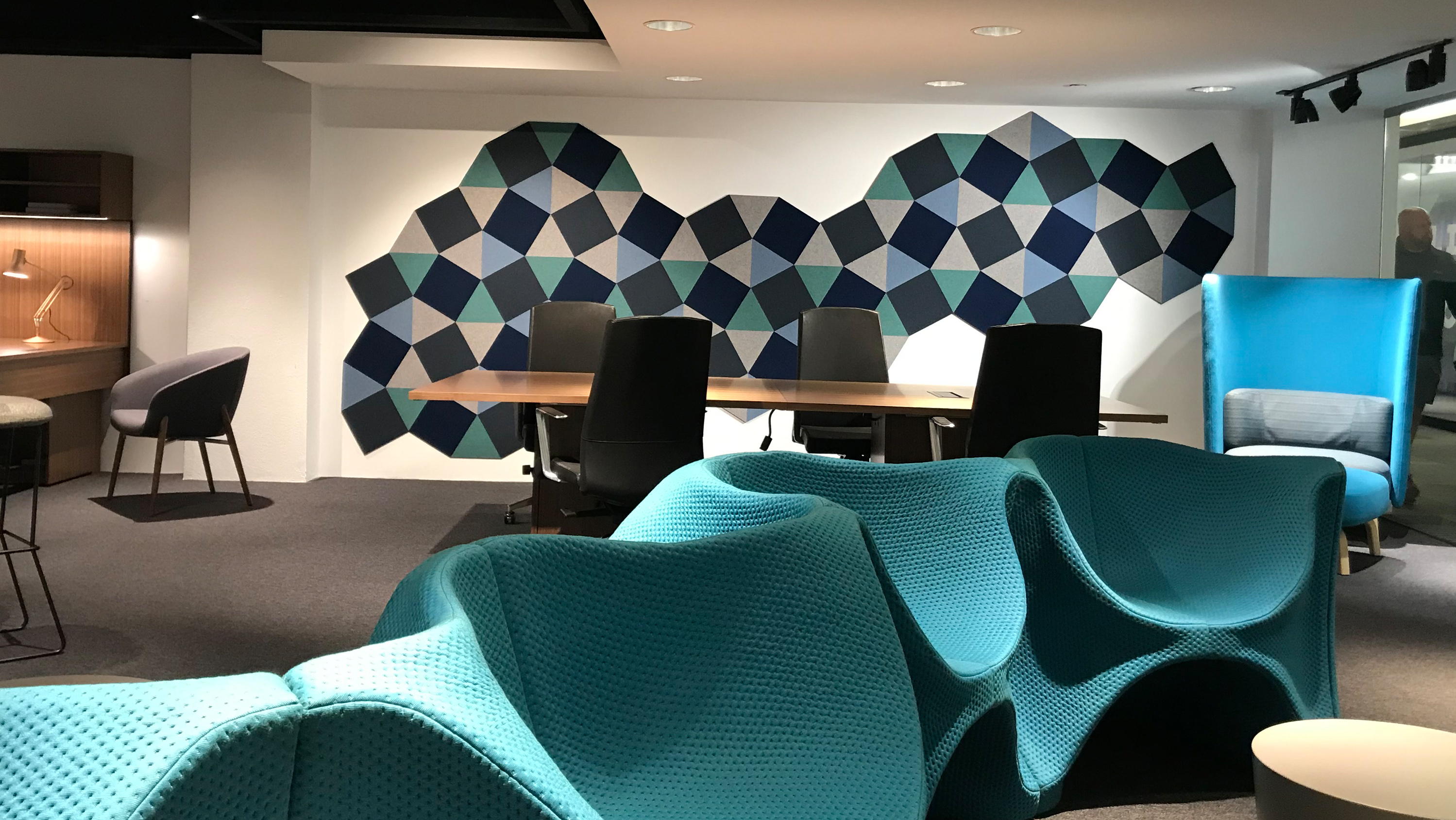 Filt Brix brikker på stor væg