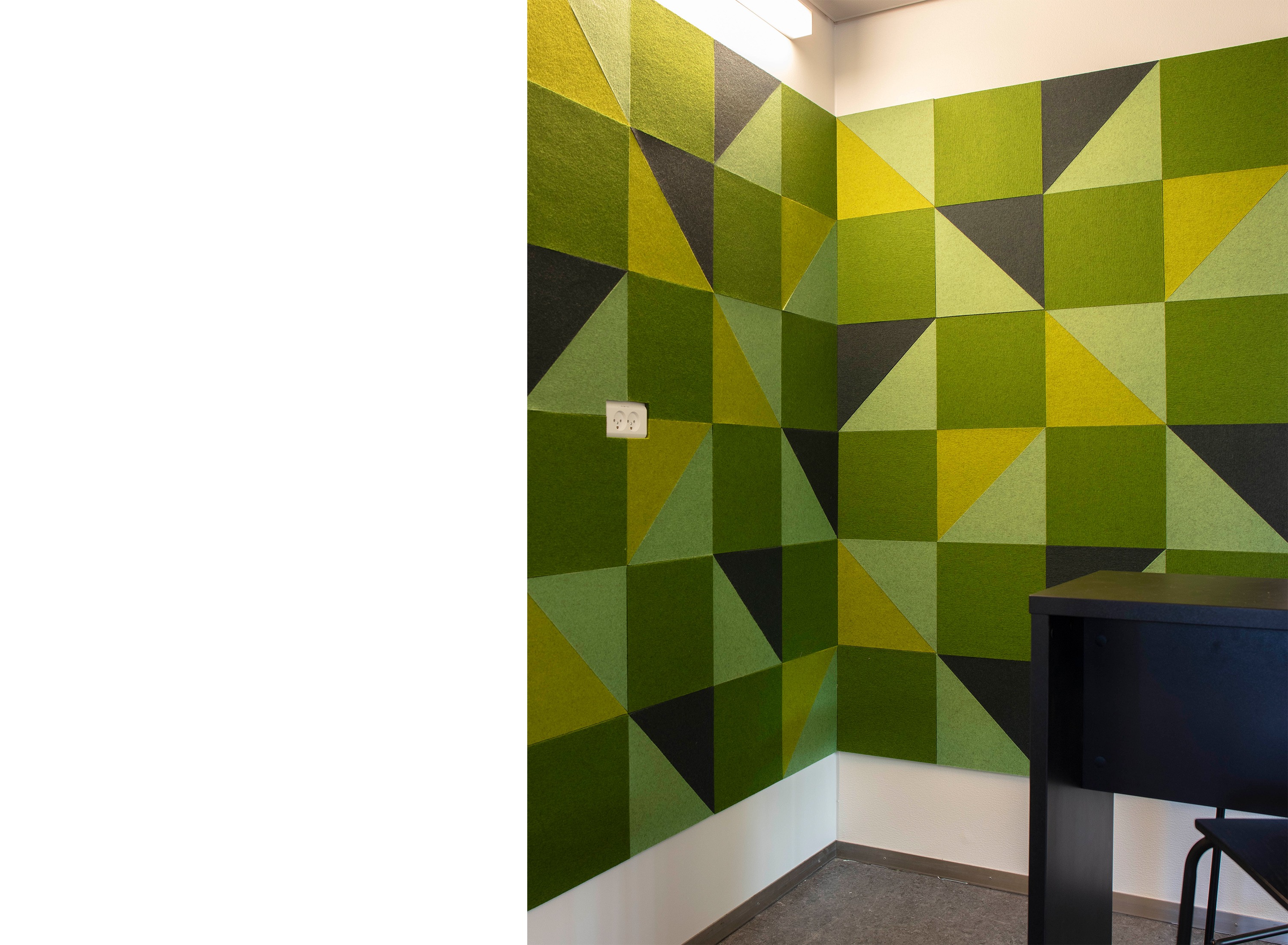 5-Brix filt udsmykning, Odense universitet.