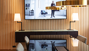 promo- DanBolig, filt på væg.