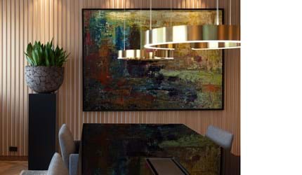 4- DanBolig, filt på væg.